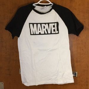 Black and white Marvel tshirt